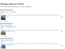 Tablet Screenshot of paniquedanslavitrine.com